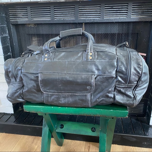 Jack Daniels Bags Jack Daniels Branded Leather Duffle Bag Vintage